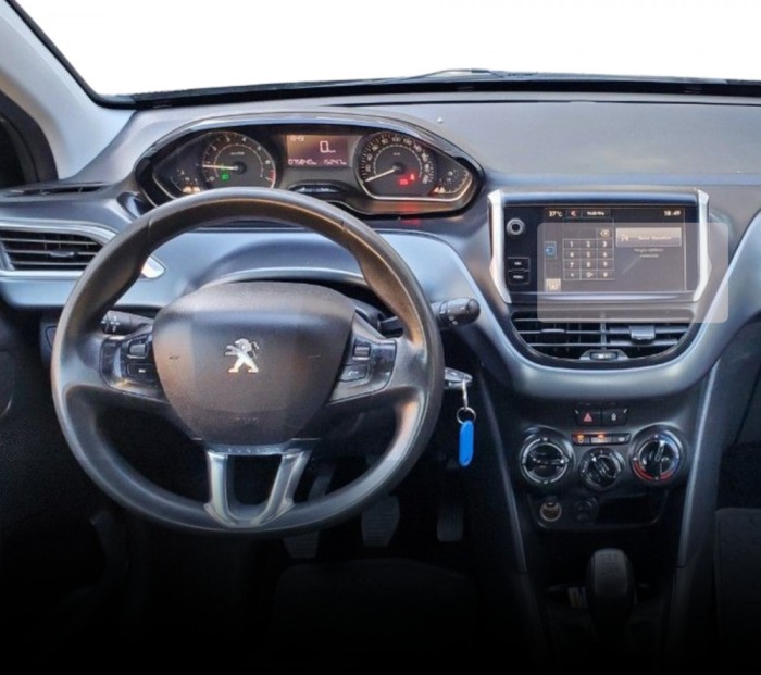 Folie Mata, Duragon, protectie display, pentru Navigatie Centrala Peugeot 208 5 doors 2015-2019, Anti-Amprenta, din silicon