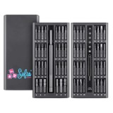 Set Surubelnita de Precizie 63 in 1, SofiaCONCEPT&reg;, Maner Aluminium 360&deg;, Magnetica, Black