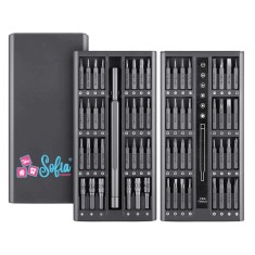 Set Surubelnita de Precizie 63 in 1, SofiaCONCEPT&reg;, Maner Aluminium 360&deg;, Magnetica, Black
