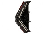 Conector de Șine 1,5mm2 8 Piste 32 Borne Negru 250VAC