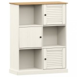 Cumpara ieftin Biblioteca VIGO, alb, 90x35x114,5 cm, lemn masiv de pin