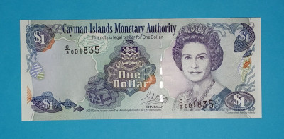 Insulele Cayman 1 Dollar 2001 &amp;#039;Corali&amp;#039; UNC serie: C/3 001835 foto