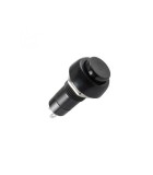 Buton intrerupator OFF-(ON) fara retinere 250V/3A negru incastrabil, Home By Somogyi