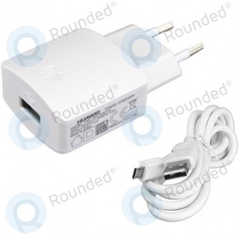 &amp;Icirc;ncărcător de călătorie USB Huawei incl. Cablu de date micro USB alb HW-050200E3W foto