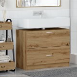 vidaXL Dulap pentru chiuvetă Stejar Artisan 78x37x59 cm Lemn proiectat