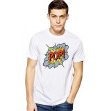 Tricou barbati alb - POP - L