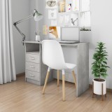 Cumpara ieftin Birou cu sertare, gri beton, 110 x 50 x 76 cm, PAL