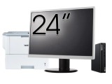 Pachet Calculator Second Hand Lenovo M80q Mini PC, Intel Core i5-10400T 2.00 - 3.60GHz, 16GB DDR4, 256GB SSD + Monitor 24&amp;quot; &amp; Imprimanta Brother H
