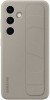 Husă cu prindere verticală Samsung Standing Grip Case pentru Galaxy S24, Cafeniu, Blister EF-GS921CUEGWW