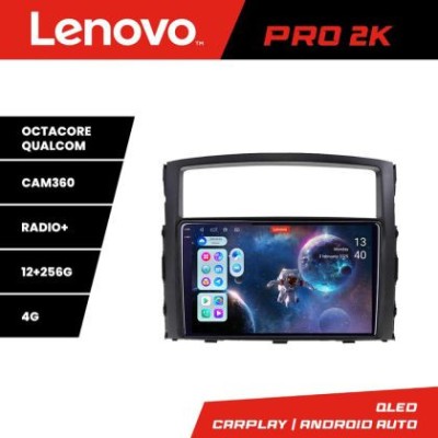 Navigatie Mitsubishi Pajero Lenovo Kit-452 8 core QLED 2K 12+256 360 Android Waze USB Navigatie Internet Youtube Radio CarStore Technology foto