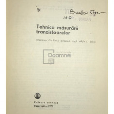 R. Paul - Tehnica măsurării tranzistoarelor (editia 1971)