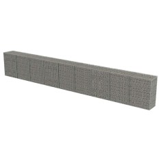 Gabion perete cu capace, 900 x 50 x 100 cm, otel galvanizat