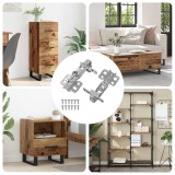 vidaXL Hinge 2 pcs Nichel 35 mm Fier 864680