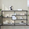 VidaXL Măsuță consolă, gri sonoma, 160x32x95 cm, lemn prelucrat