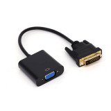 Cablu adaptor DVI-D 24+1 tata - VGA mama 0.2m Full HD 1080p 60Hz, Oem