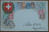 Cumpara ieftin Uniunea Postala Universala , Elvetia , circulata in Bucuresti , embosata ,1905