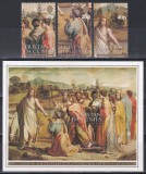 Tristan da Cunha 1983 - 500 de ani de la nașterea lui Rafael, Serie + Colita, MNH