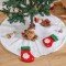 Covor pentru brad, diametru 120 cm, decor craciun, blanita alba MultiMark GlobalProd