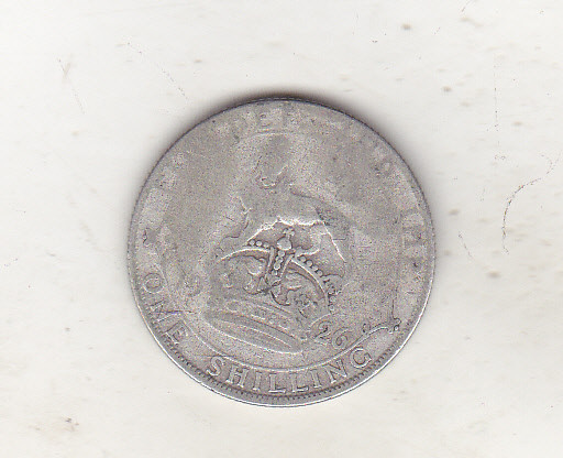bnk mnd Anglia Marea Britanie 1 shilling 1926 , argint