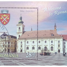 Romania 2019 - Summit la Sibiu, colita stampilata
