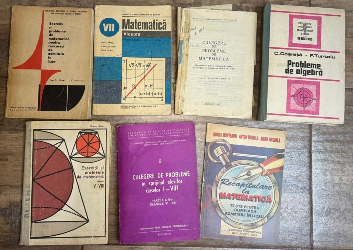 Matematica Gimnaziu lot 7 Culegeri de probleme exerciții Gheba Cosnita Musat etc