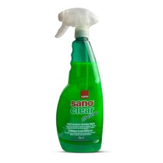 Solutie geamuri Sano Clear green, cu pulverizator, 1 l