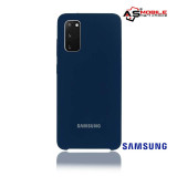 Cumpara ieftin Husă Samsung Galaxy S20 &ndash; HiQuality Silicone Velvet (Dark Blue)
