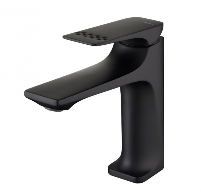 Baterie Lavoar BiXXBi Bath X, Cupru, Aerator Newport, Cartus Ceramic, Premium, Design Modern, Negru