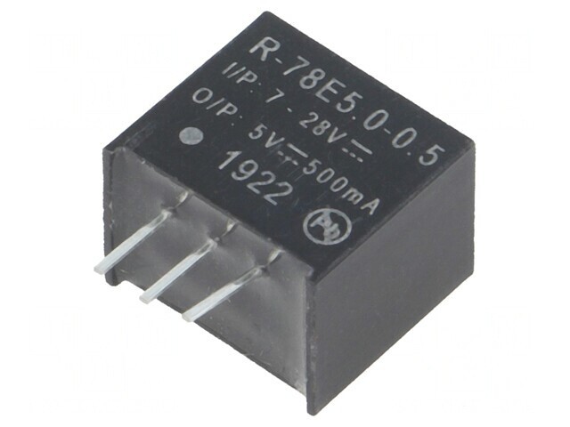Convertor DC/DC 2,5W 7-28V la 5V 0,5A SIP3