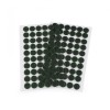 Set complet 60 buline arici autoadezive Crisalida, puf si scai, diametru 15 mm, Verde inchis