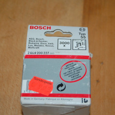 CAPSE ZINCATE BOSCH 2609200227 TYP 55 3000 BUC STAPLES 6 x 1.1 x 23 mm