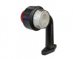 Lampa Gabarit LED Mini Alb/Rosu 12-24V Brat Flexibil 140mm Impermeabila IP68