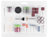 Set accesorii de slefuire Strend Pro RGT1081, 105 piese, mini, pentru polizor drept, cu tija