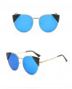 Ochelari Soare Dama Fashion CAT EYE Design Retro - Protectie UV 100% - Model 1, Femei, Protectie UV 100%, Metal