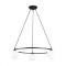Candelabru Yoli Negru Oțel/Sticlă 3 Becuri Roată Modern De Interior