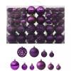 Set globuri de Craciun, 100 piese, violet