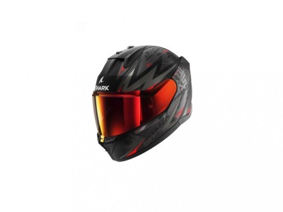 Cască Moto Integrală SHARK D-SKWAL 3 BLAST-R MAT Negru - Gri - Roșu, Mărimea L foto