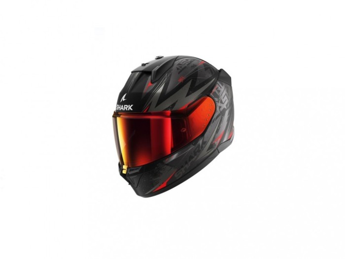 Cască Moto Integrală SHARK D-SKWAL 3 BLAST-R MAT Negru - Gri - Roșu, Mărimea L