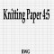 Knitting Paper 4: 5: 200 Pages 8.5&quot;&quot; X 11&quot;&quot;