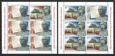 Romania 2020 Mi 7713/14 klb MNH - 170 de ani de la nasterea lui Mihai Eminescu foto