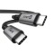 Cablu de date USB C 4.0 Gen 2 LUVLU&reg;, Incarcare rapida 240W (48V5A), 80Gbps, 8K@60Hz, Thunderbolt 5, Cip E-Marker, 1m