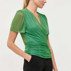 Morgan bluza femei, culoarea verde, modelator