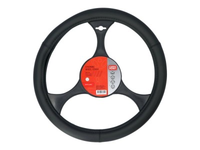 Husa volan Carpoint , material cauciucat, culoare negru mat , diametru 37-39cm foto