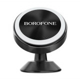 Suport auto magnetic, pentru smartphone, Borofone BH5 Platinum, cu prindere pe bord, negru