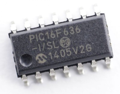 PIC16F636 8-BIT MIKROCONTROLLER, SMD SOIC-14 PIC16F636-I/SL MICROCHIP foto