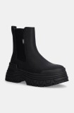 Buffalo cizme Fusion Chelsea femei, culoarea negru, cu platforma, 1270098-BLK