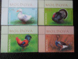 Moldova-Fauna domestica-serie completa-nestampilate, Nestampilat