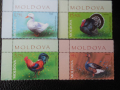 Moldova-Fauna domestica-serie completa-nestampilate foto
