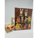 Kit pentru pictat,10 figurine din lemn