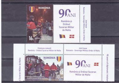 ROMANIA 2022 - ROMANIA-ORDINUL SUVERAN MILITAR DE MALTA, VINIETA 1 - LP 2386 foto